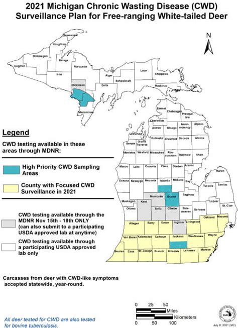 michigan dnr cwd test results.